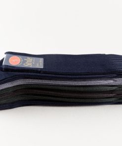 Calze Uomo 100% Cotone Filo di Scozia lungo costina 103DC/FRANCESE